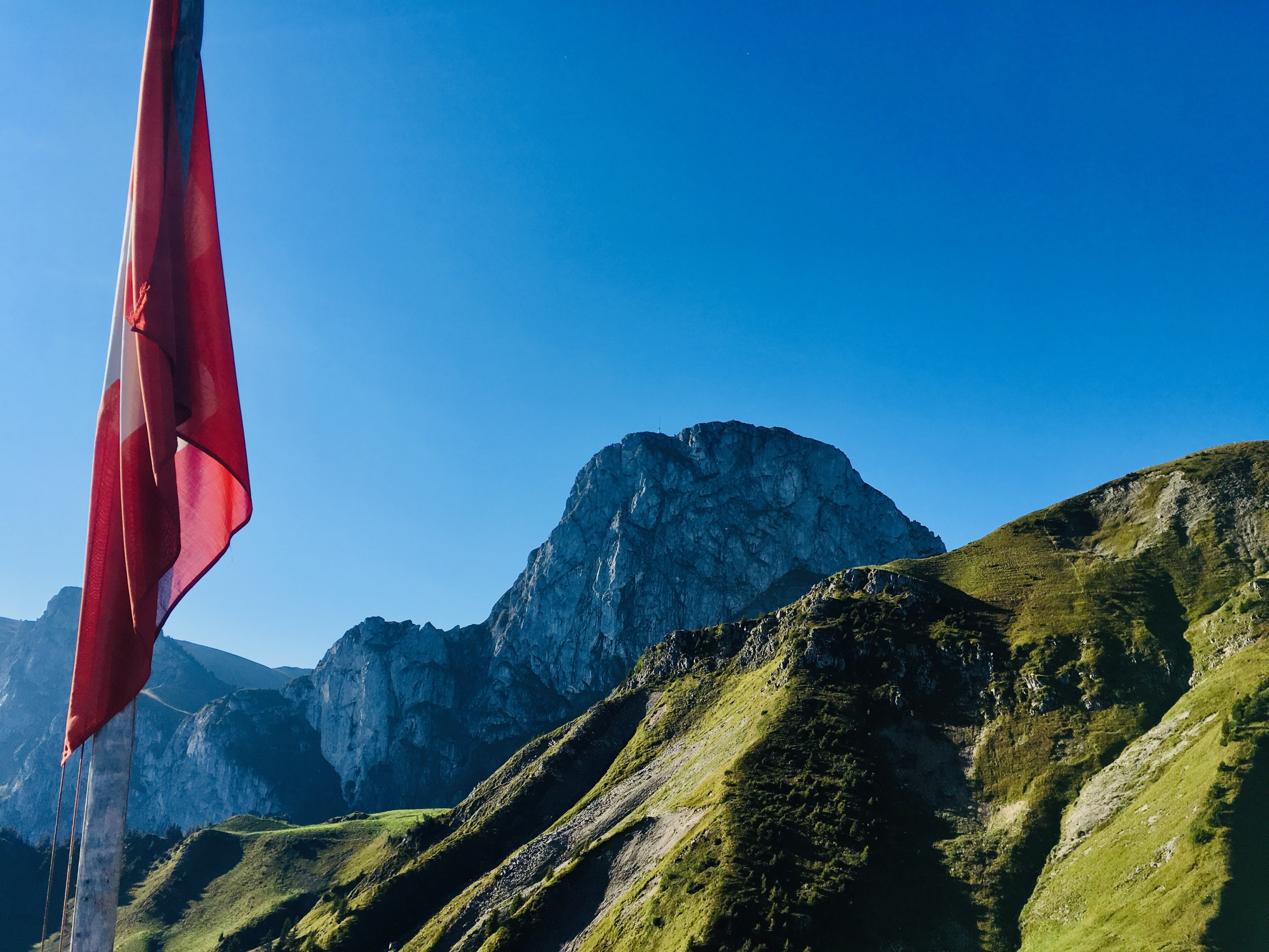Stockhorn mit Fahne