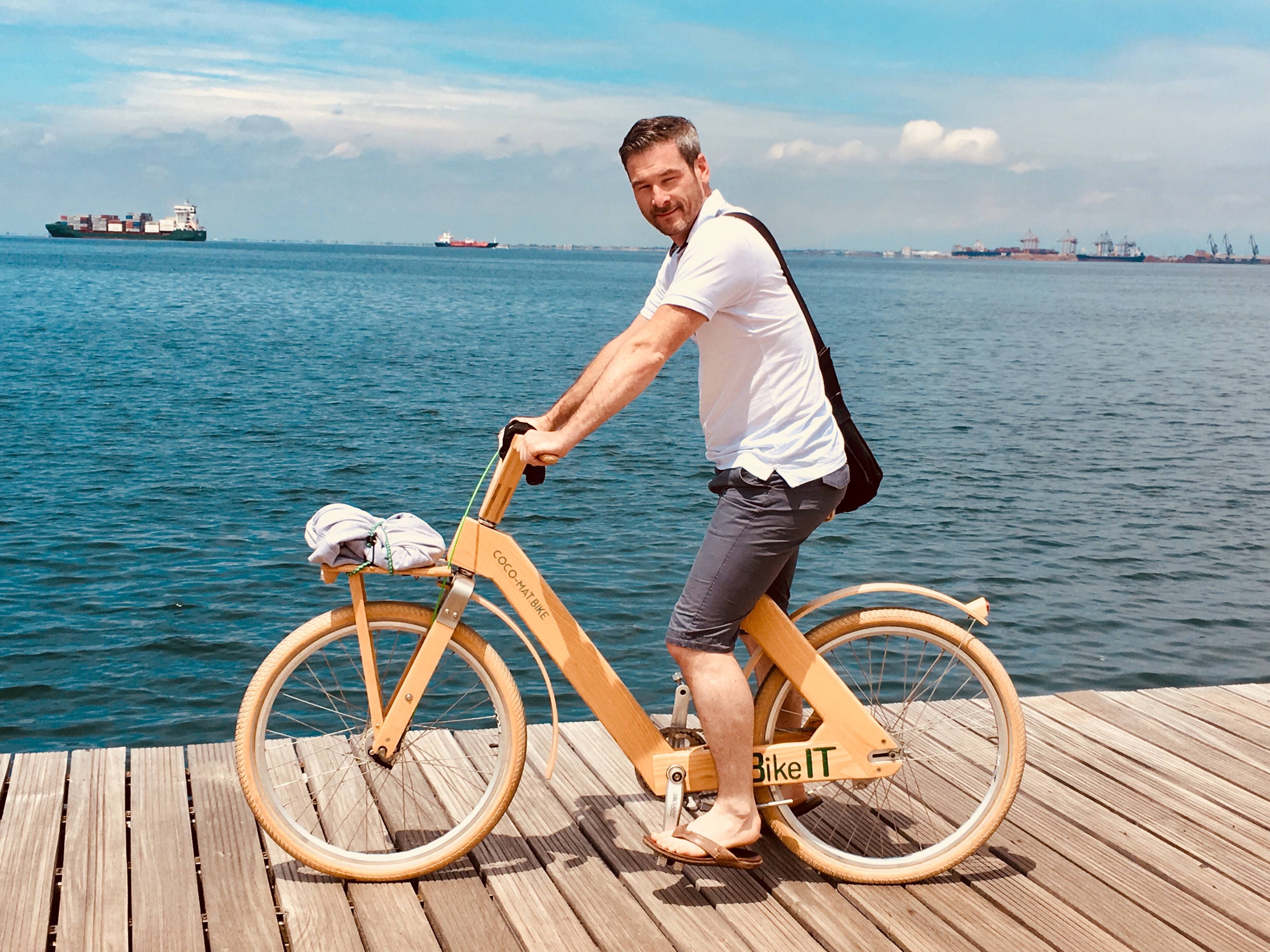 Holzfahrrad in Thessaloniki