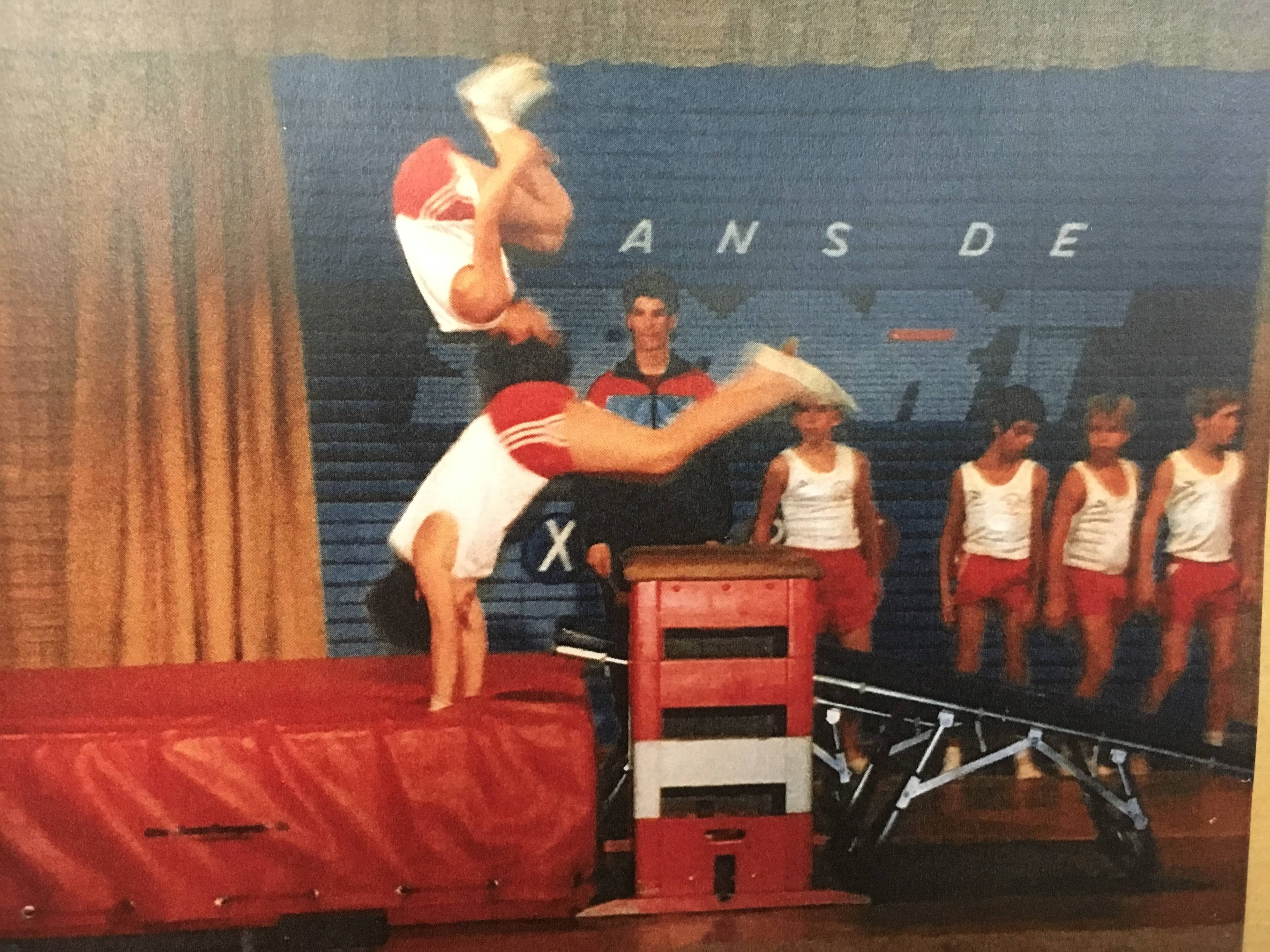 Leiter beim Turnen in Attalens